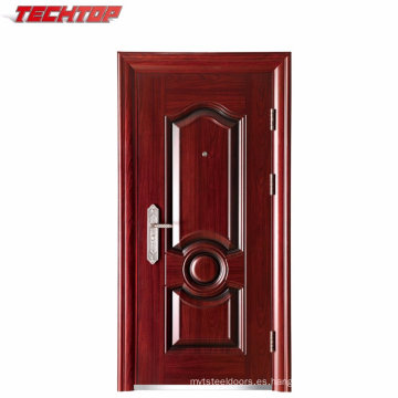 Diseño moderno de la puerta de acero inoxidable de la casa moderna TPS-028, puerta de seguridad de acero